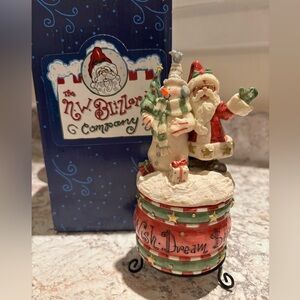 N.W. Blizzard Company NW8507 Santa/Snowman Candle Holder
